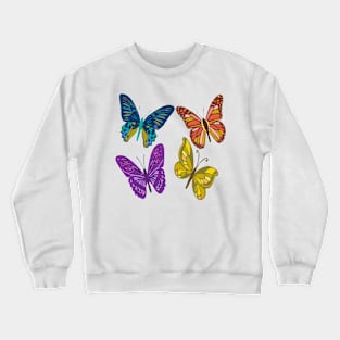 4 butterflies Crewneck Sweatshirt